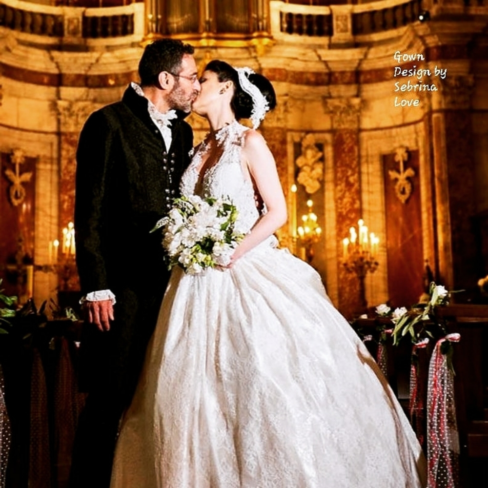 GIULIA Custom Order Corset Lace Wedding Ballgown